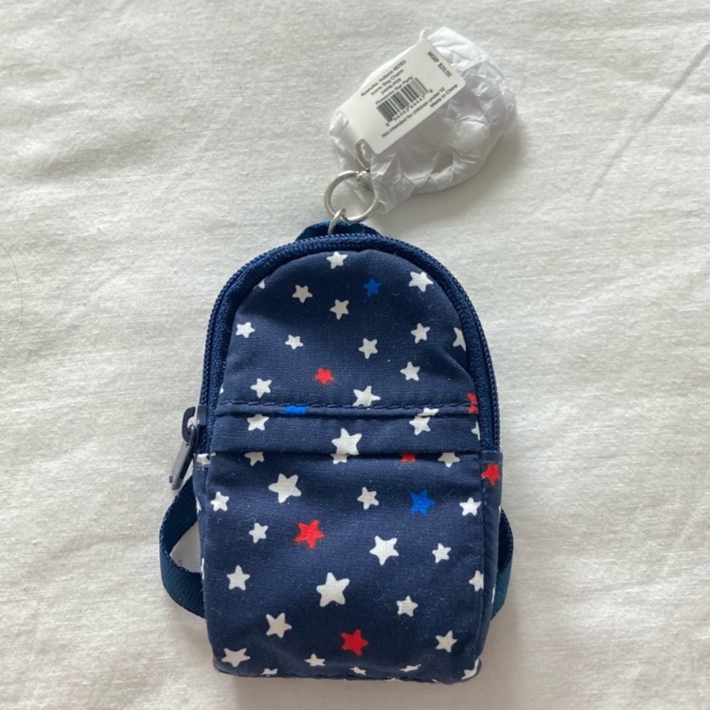Vera Bradley Fireworks Backpack Bag Charm Mini Wallet